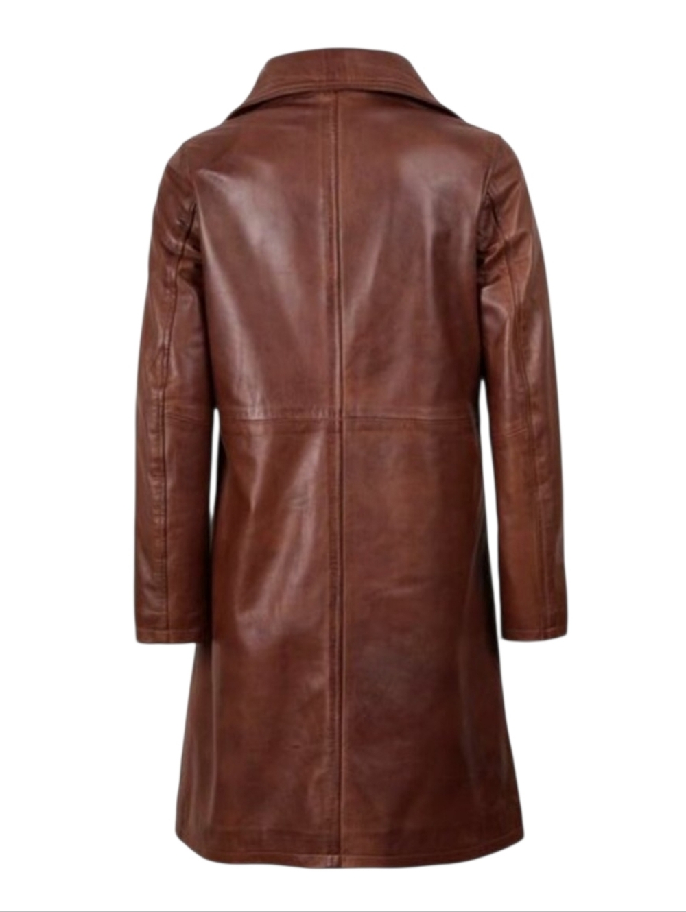 *NWT* Genuine Lambskin Leather Trench Coat Women Car Coat Soft Leather Size S - Picture 3 of 14